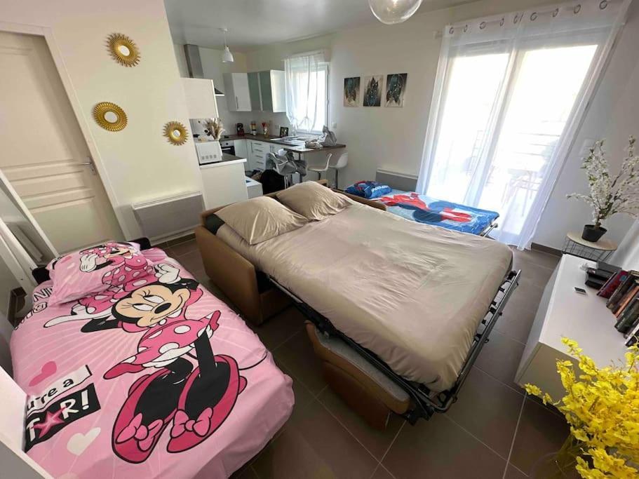 Proche Disney Et Paris - Studio Terrasse Et Parking Prive Montévrain Kültér fotó